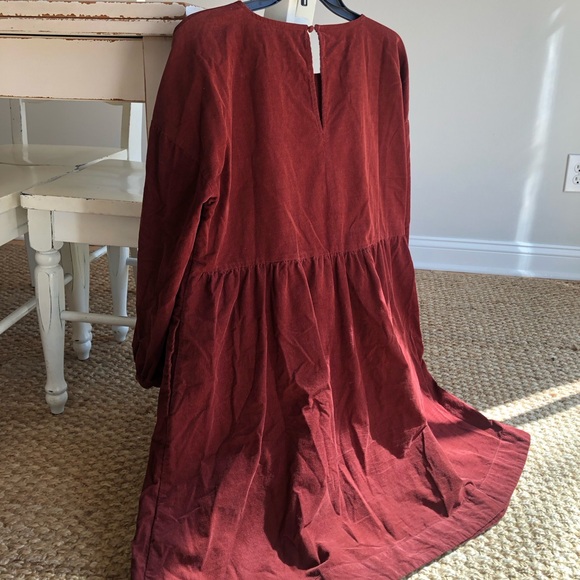 New: Madewell Relaxed Baby Corduroy Dress with Pockets. Size Large - Picture 7 of 13